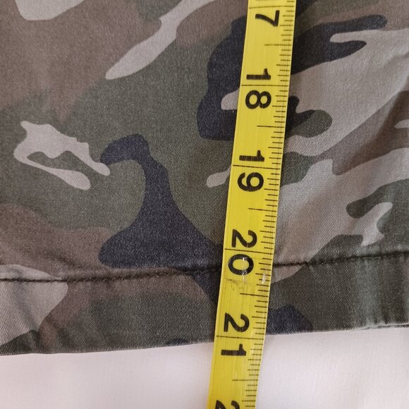 Iron Flex Shorts Men's 40 Green Camo 8 Pockets Cargo Hunting Fishing 98% Cotton - Picture 5 of 10